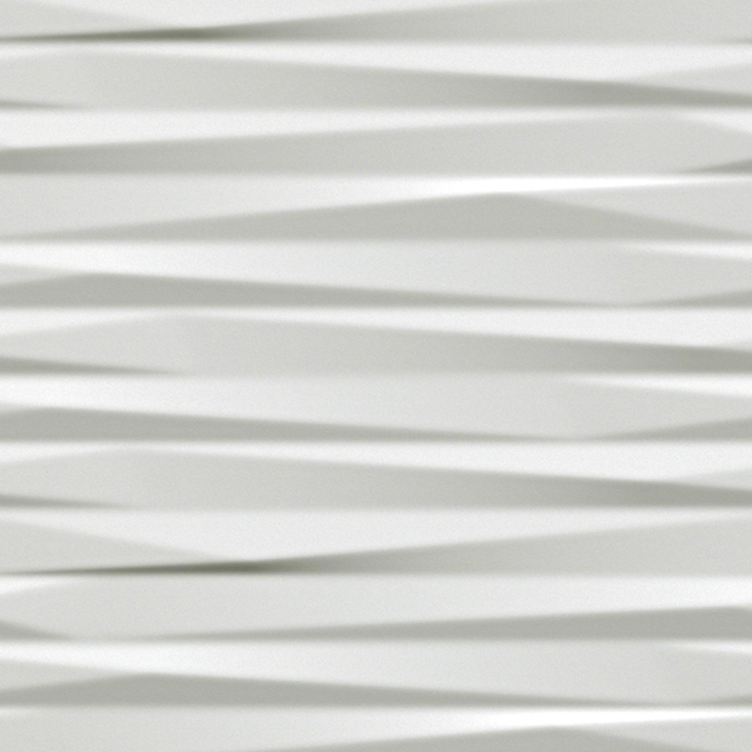 A close-up of the 3D Blade - Blade White Matte surface featuring a wavy, geometric pattern with angled, horizontal ridges and grooves.