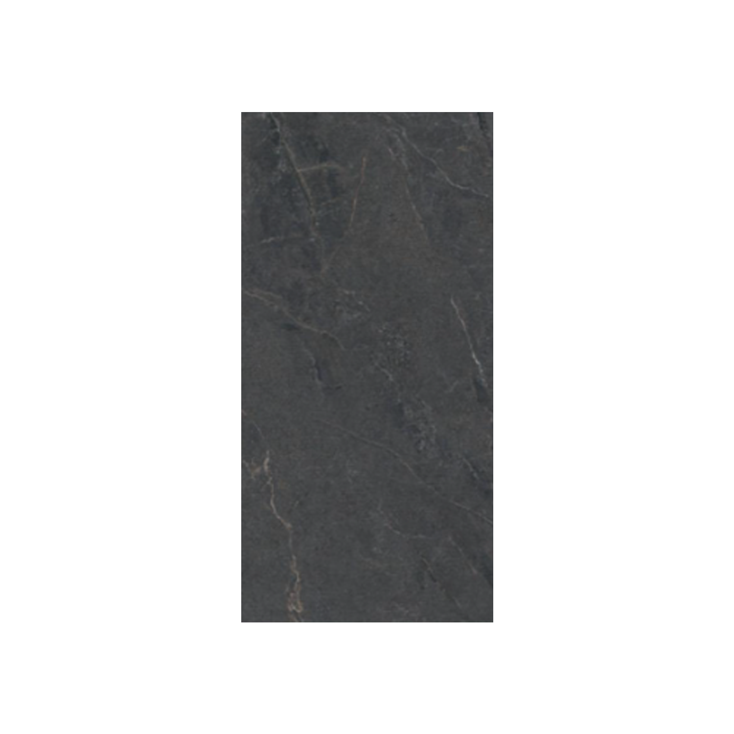 A rectangular Anthology/Anthea - Dark tile in dark gray with subtle lighter veining patterns, displayed vertically against a plain white background.