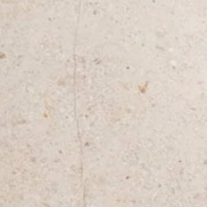 A Bath Accessories (Corner Shelf) - Bellagio Beige, shaped like a quarter circle in beige stone, placed on a white background with a light shadow along its curved edge.