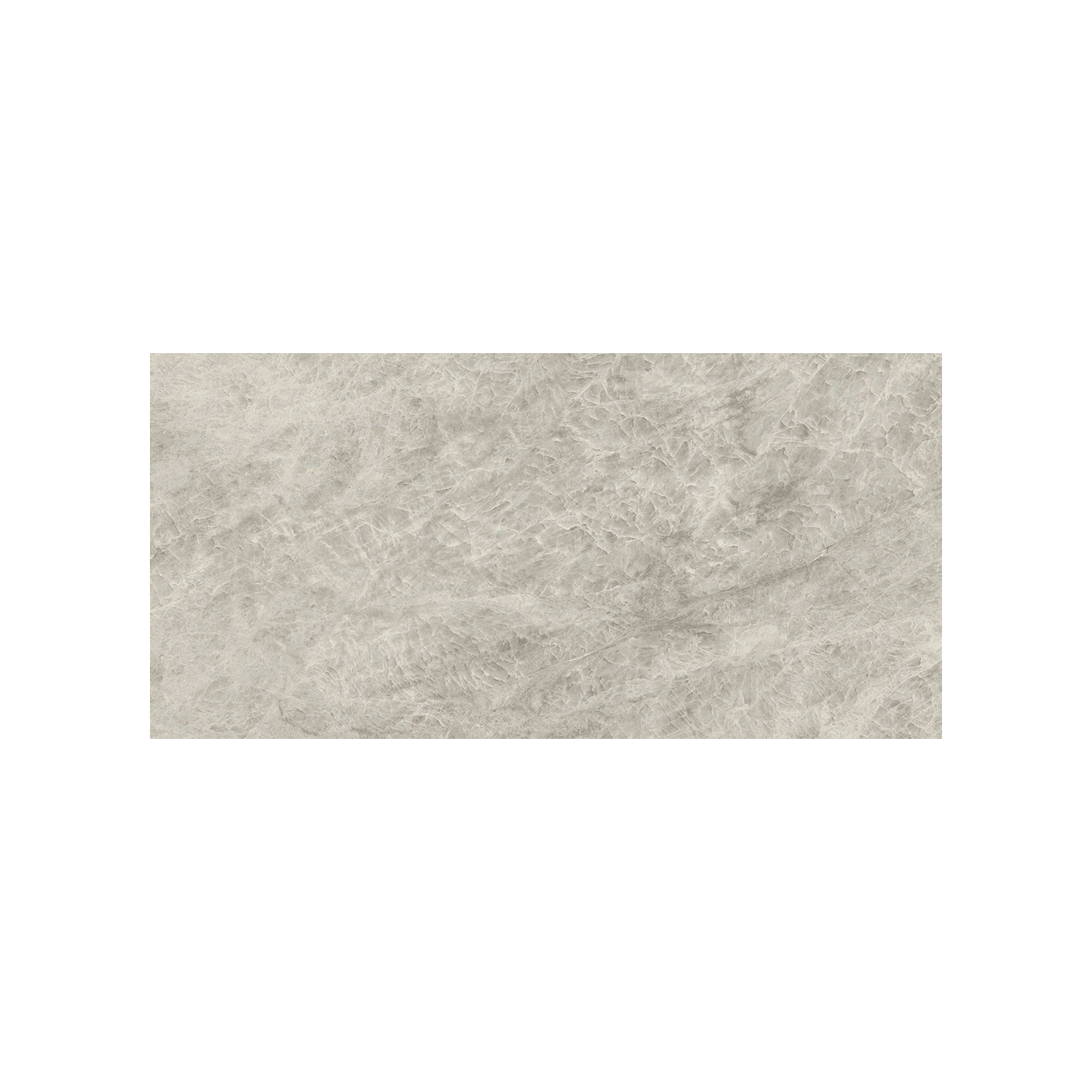 A rectangular Beyond Tah Mahal - Cloud tile featuring a light gray, marble-like texture with subtle white veining, displayed against a plain white background.