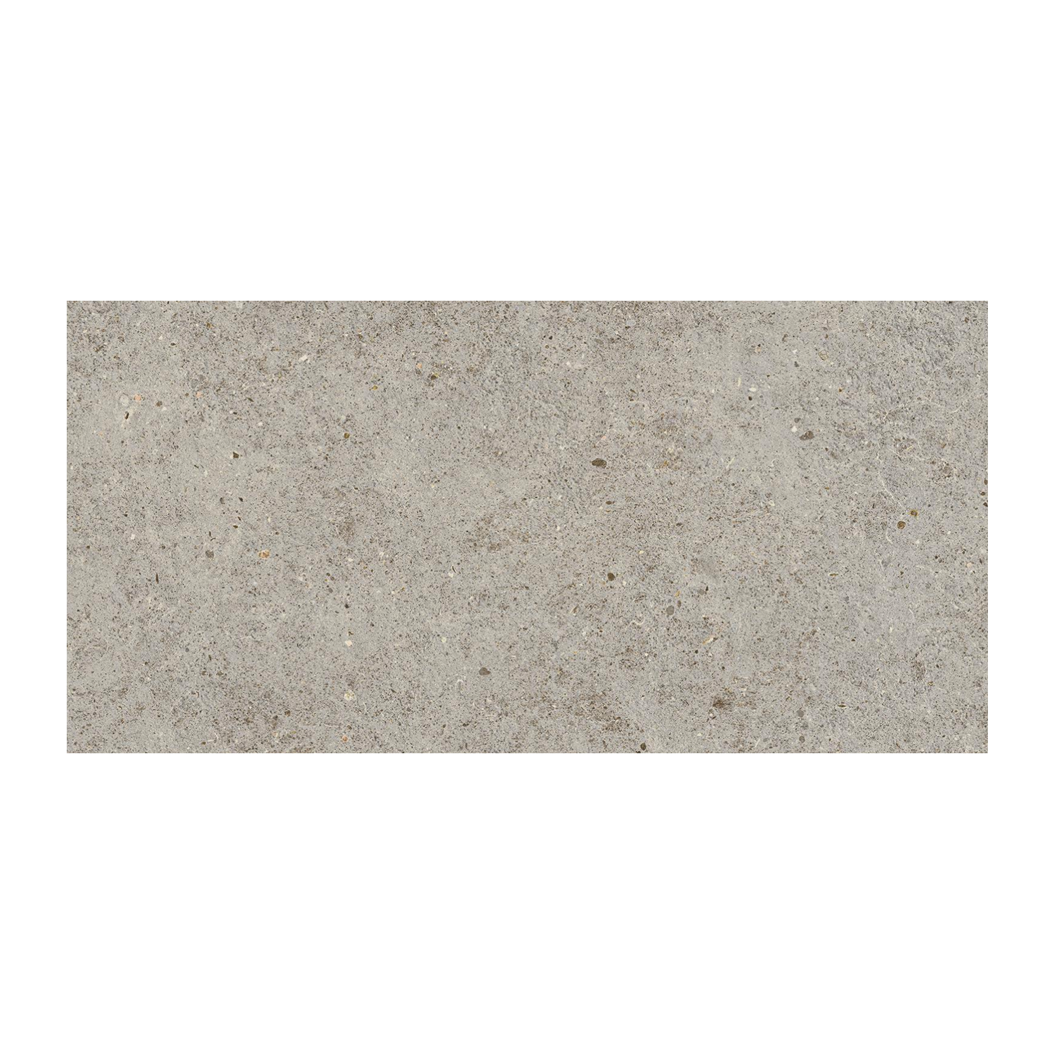 Boost Stone - Pearl is a rectangular gray tile with a textured, speckled surface and subtle shade variations, evoking the look of natural concrete or stone.