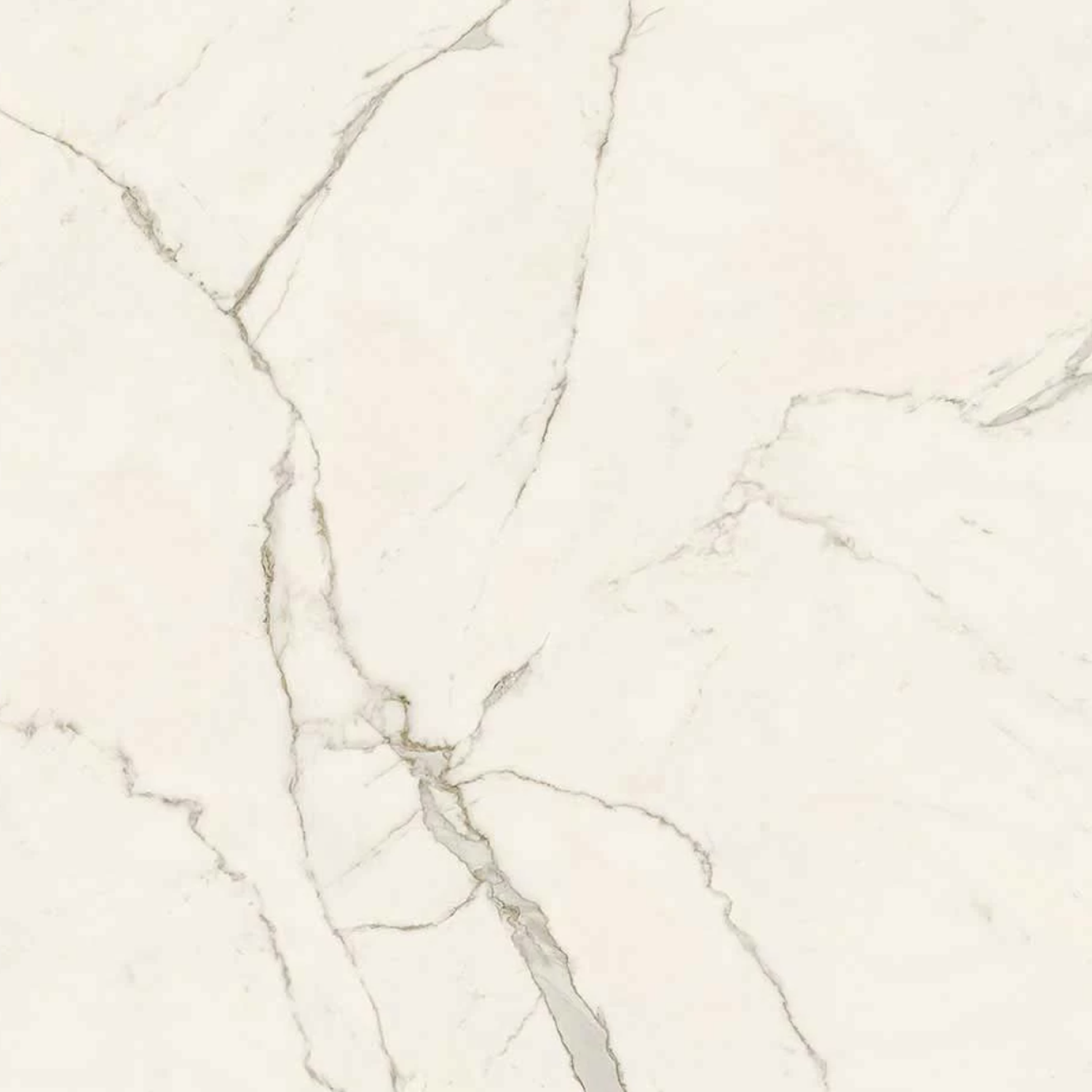 Calacatta Extra A features a white marble surface with subtle gray veining and natural crack patterns throughout. Its smooth texture and elegant, classic appearance make it a popular choice in architecture and interior design.