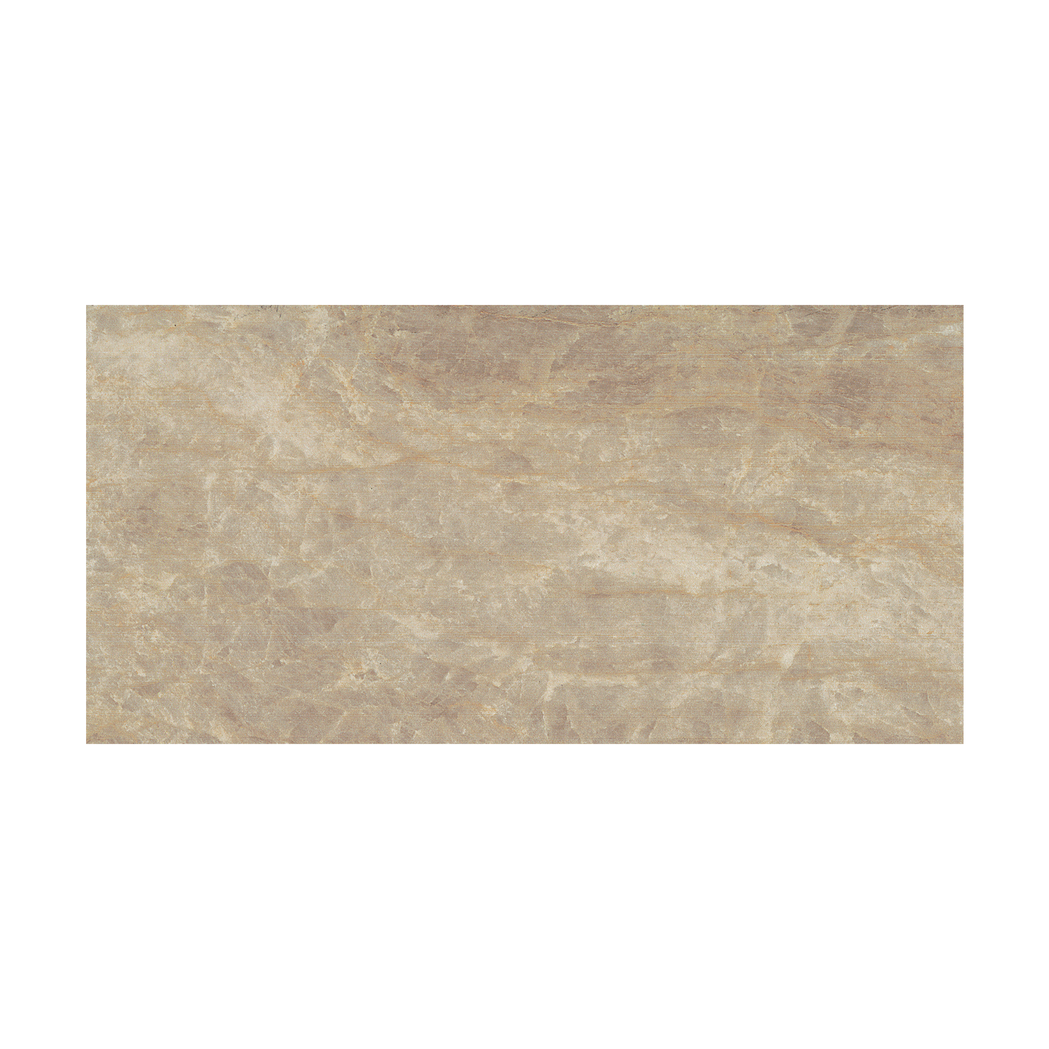 A rectangular Carrara Select - Carrara Paonazzo marble tile in beige and light brown, featuring subtle natural veining and a smooth, polished surface, displayed on a white background.