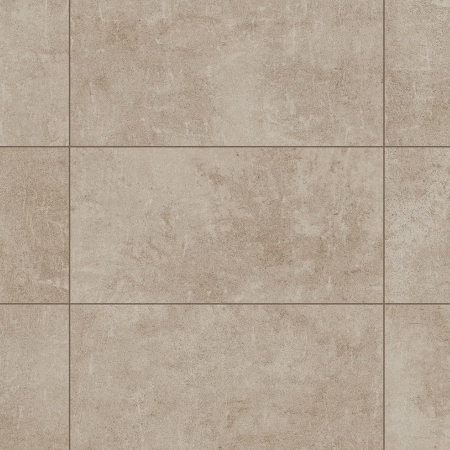 Cove - Coast ceramic floor tiles feature a beige tone with a subtle textured pattern, arranged in a grid layout with thin grout lines for a neutral and uniform look.