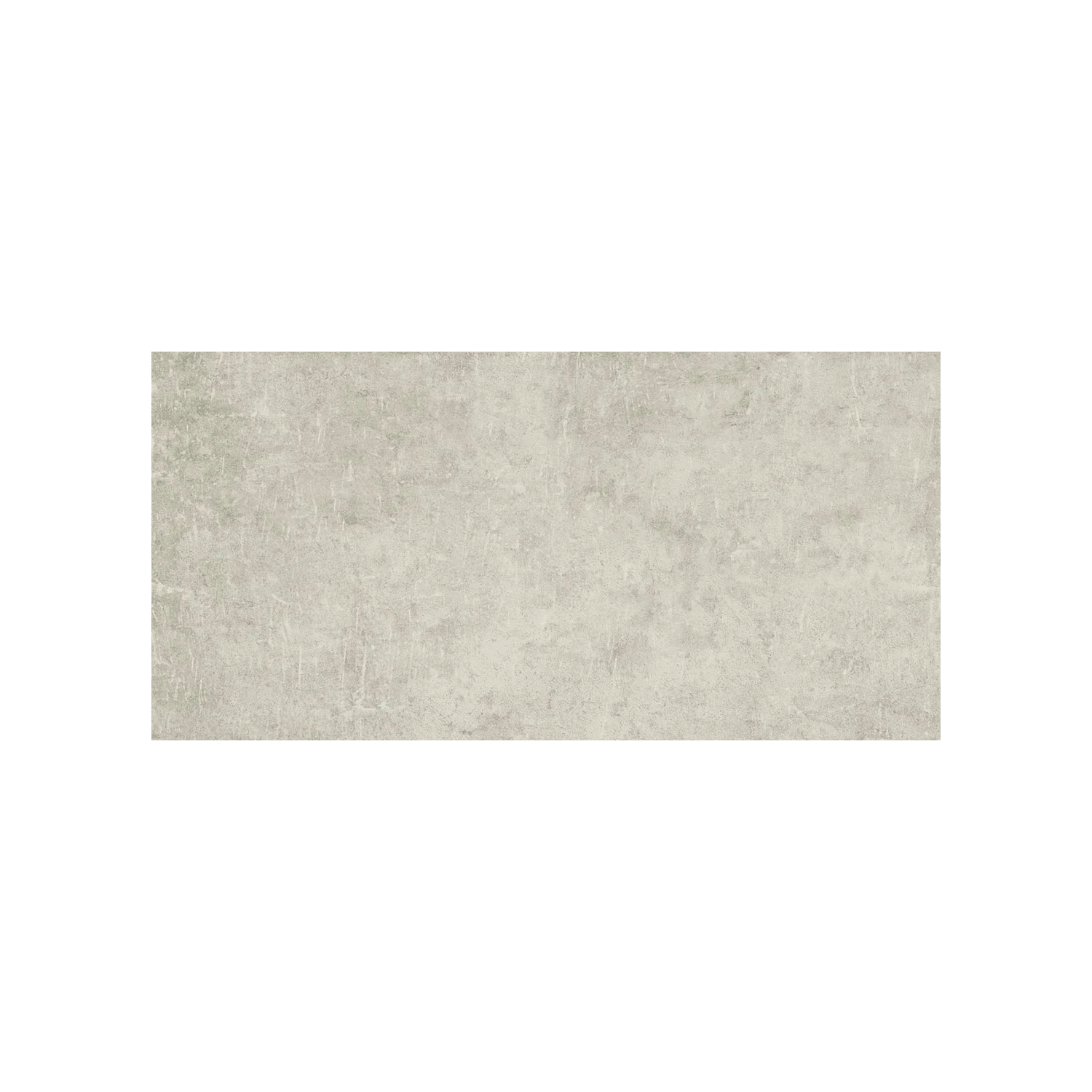 A rectangular, light gray tile from the Cove - Linen collection, featuring a textured, slightly mottled surface and displayed against a plain white background.