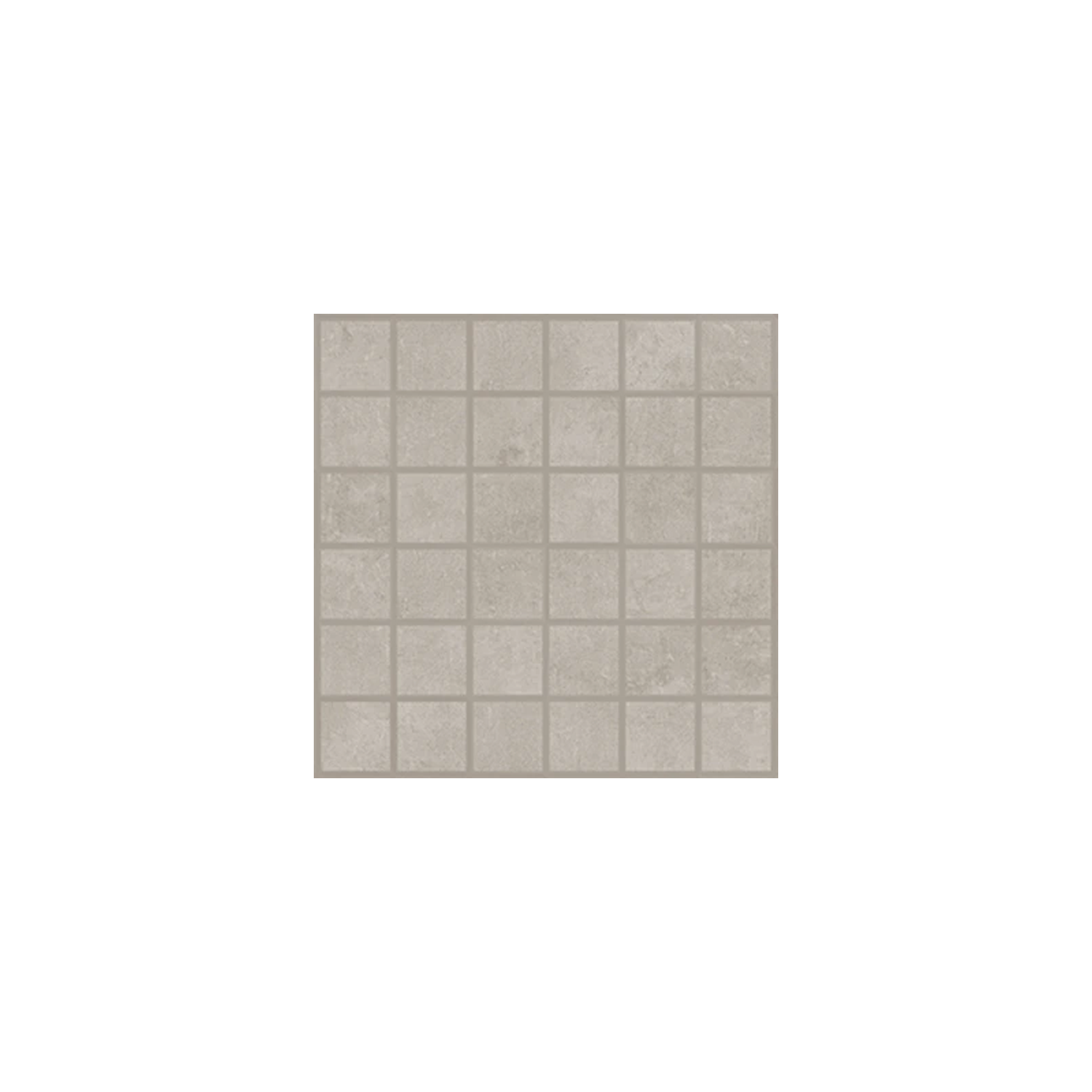 A square grid of 36 Cove - Pebble tiles in light gray, arranged in 6 rows and 6 columns on a white background.