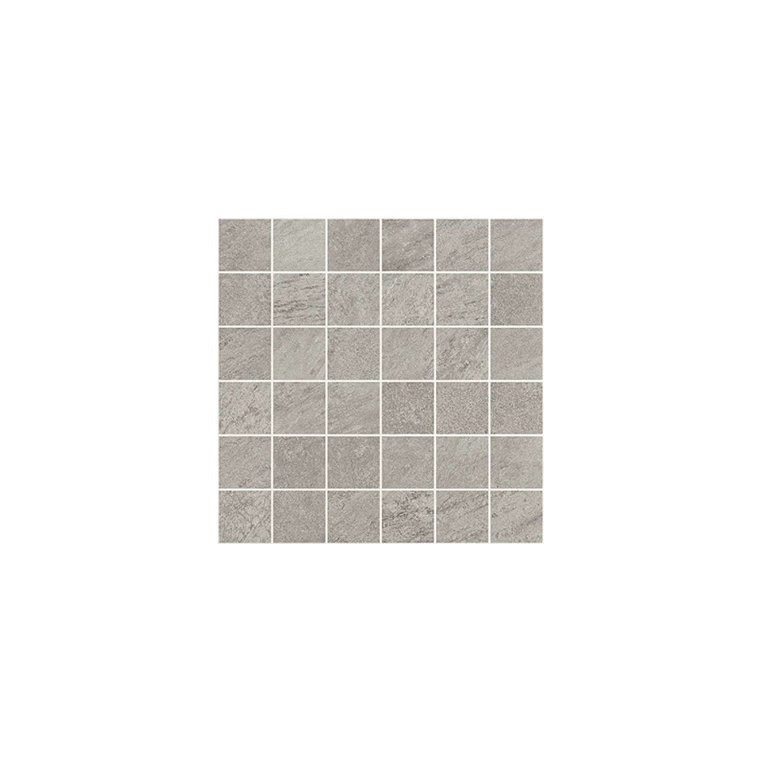 A square grid of 36 Element - Gray tiles, light gray with a textured finish, arranged in six rows and six columns on a white background.