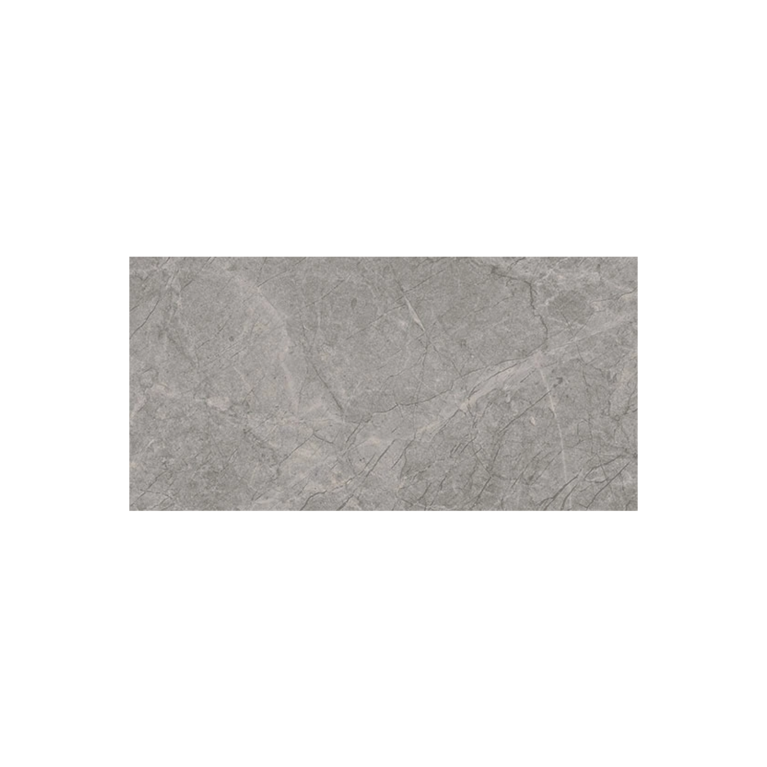 Sure! Here’s a rewritten sentence incorporating your product data: The Eon - Corinthian Gray is a rectangular gray stone tile featuring a matte finish and subtle, natural vein patterns on its surface.