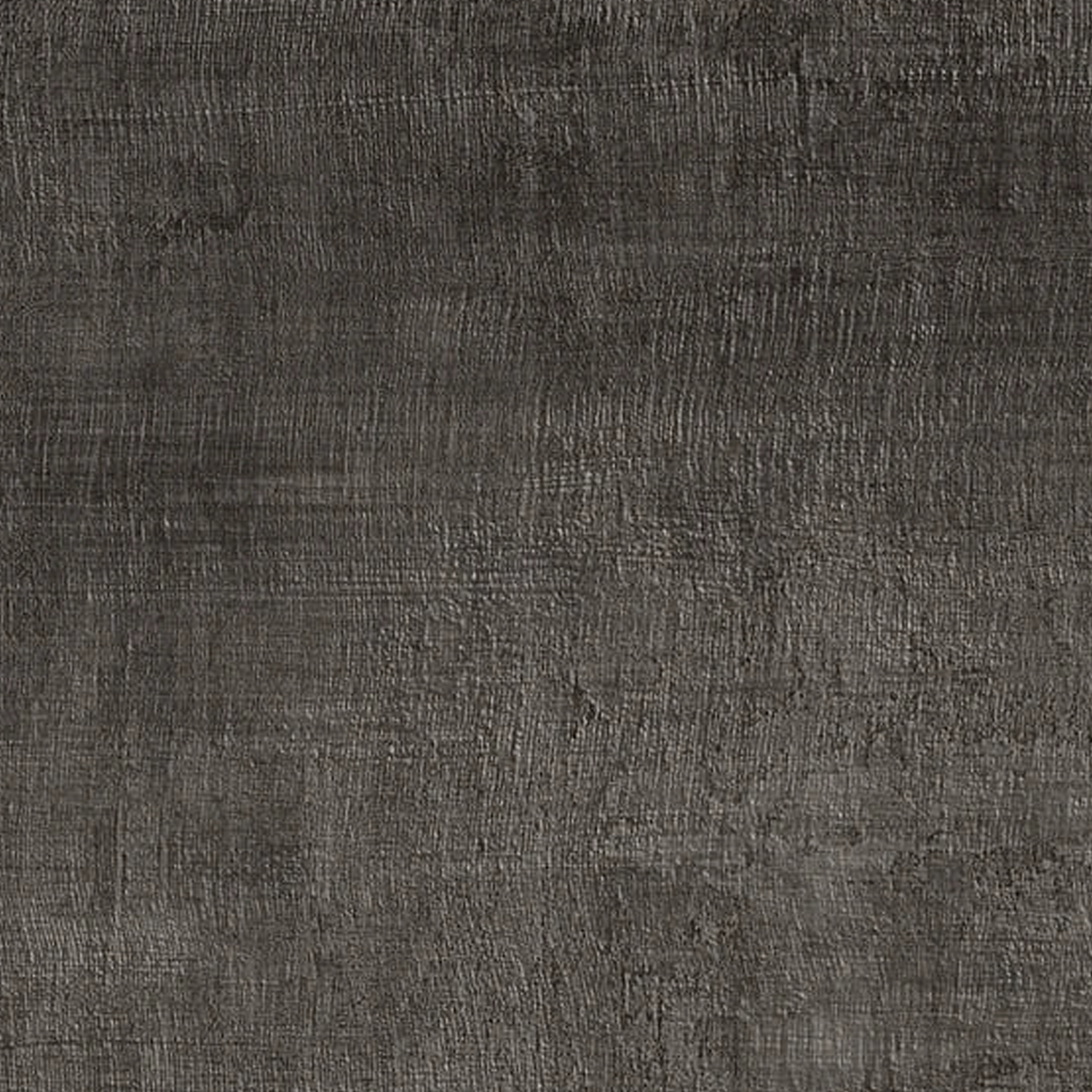 Fray - Metal Black features a dark gray textured surface reminiscent of concrete or stone, enhanced by subtle horizontal and vertical lines that add depth and visual variation to the pattern.