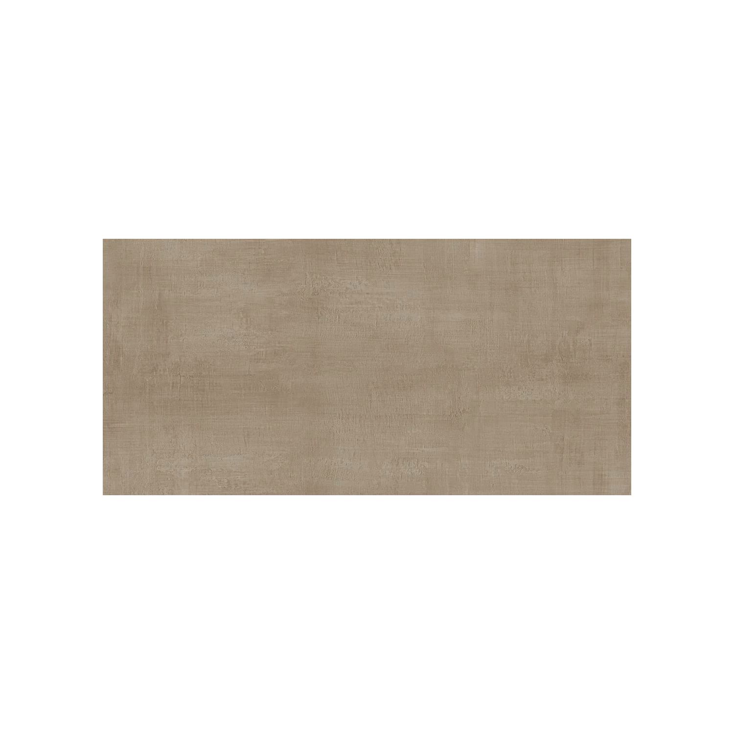 A rectangular Fray - Taupe tile with a matte, light brown finish and a subtle textured pattern, centered on a white background.