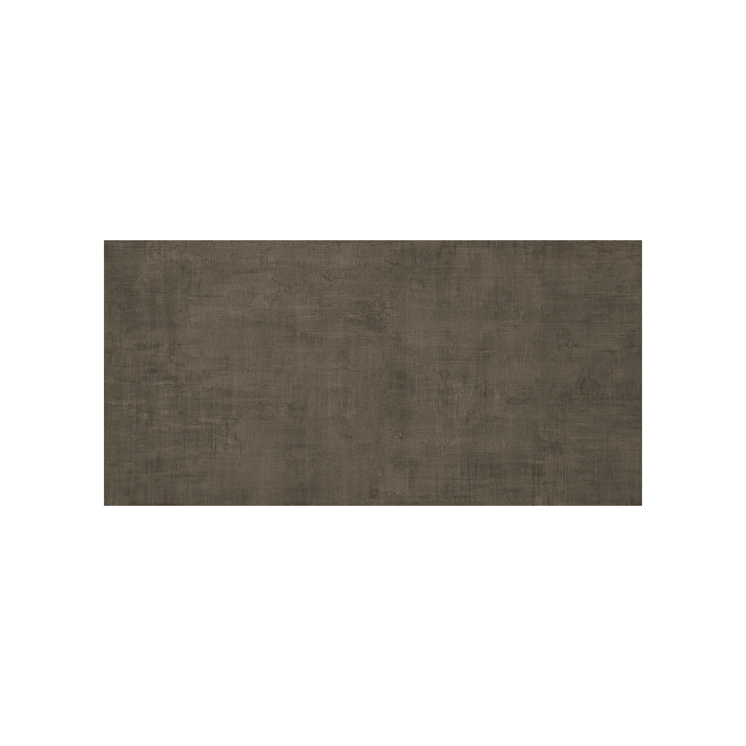 A rectangular brown tile from the Fray - Tobacco collection, featuring a subtle textured pattern and displayed against a plain white background.