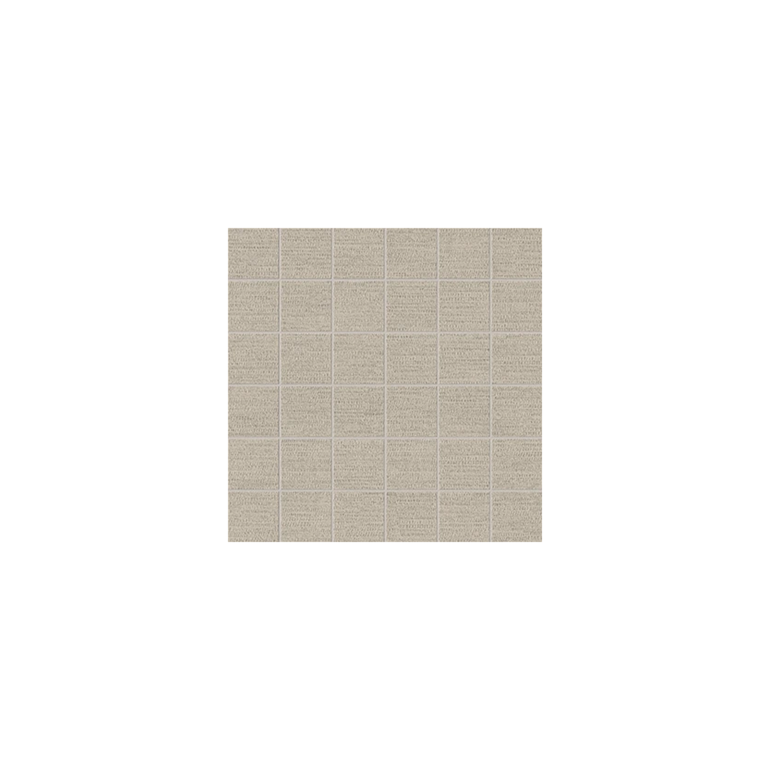 A grid of 36 Fray X - Clay beige textured squares is centered on a plain white background, arranged in six rows and six columns.