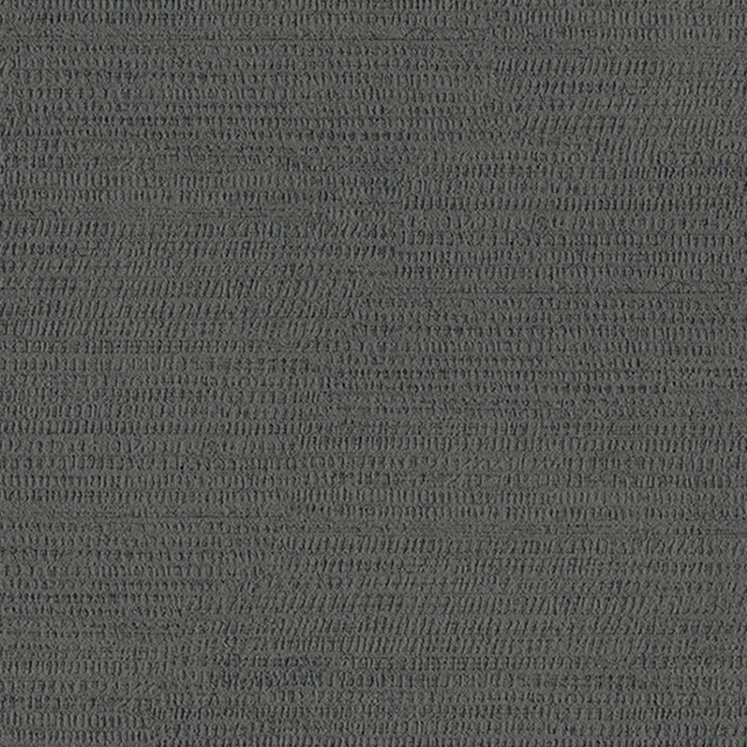 Fray X - Graphite features a dark gray textured fabric with a subtle, horizontal linear pattern that creates a woven and slightly ribbed appearance across the surface.