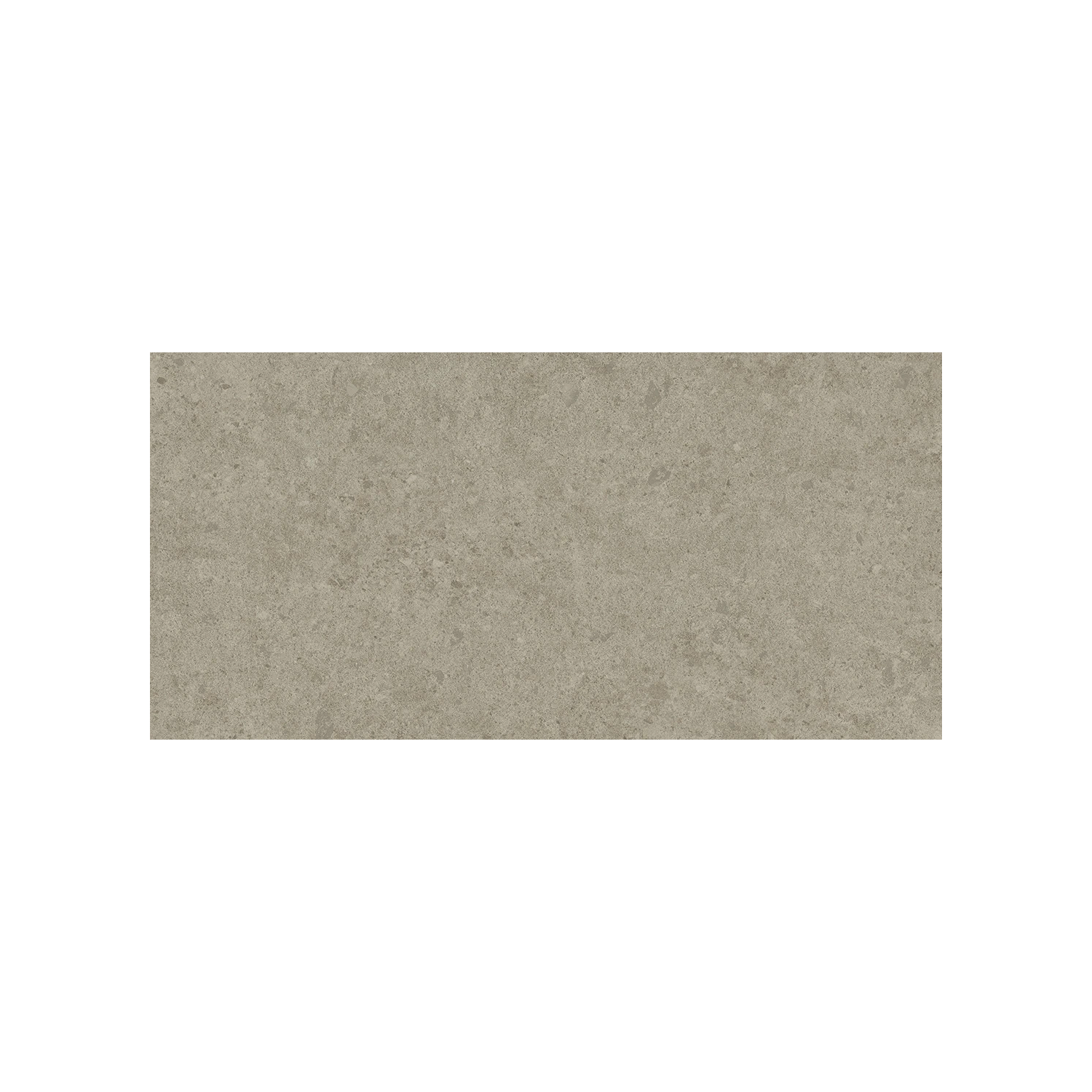 A rectangular Legacy Limestone - Silver tile, featuring a subtle stone-like texture in gray, is centered on a white background.