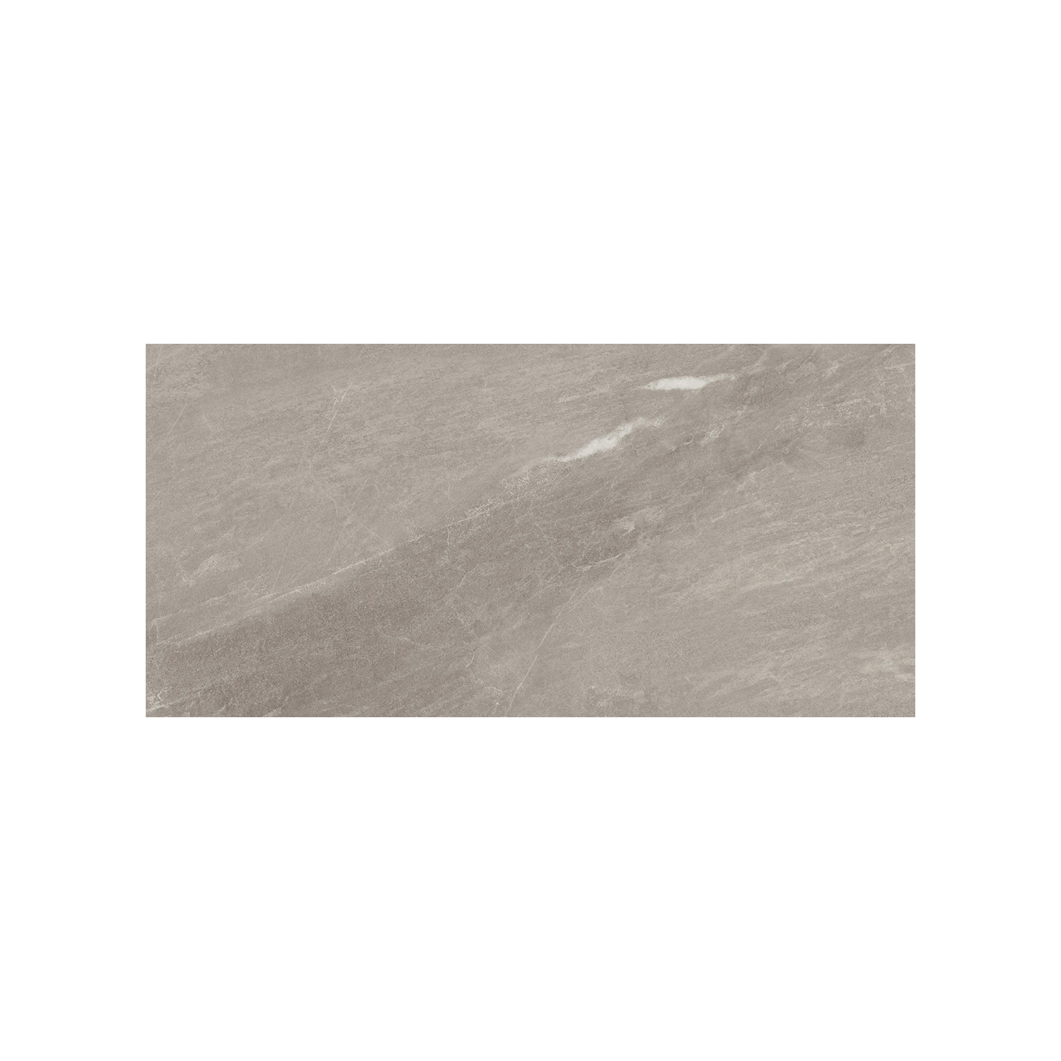 Legacy Marblestone - Dove: a rectangular grey tile featuring a natural stone texture and subtle veining in varying light and dark shades, displayed against a plain white background.