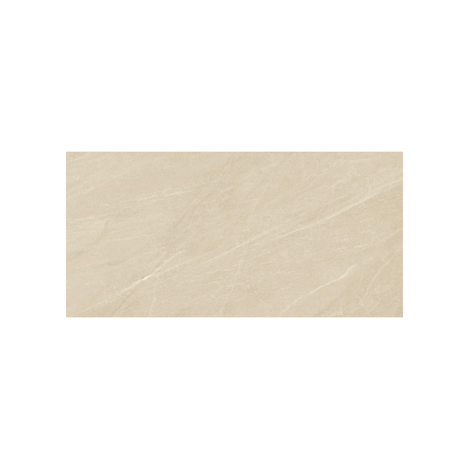 Legacy Marblestone - Sand: A rectangular beige tile featuring a smooth, subtly marbled texture with gentle veining, shown against a plain white background.