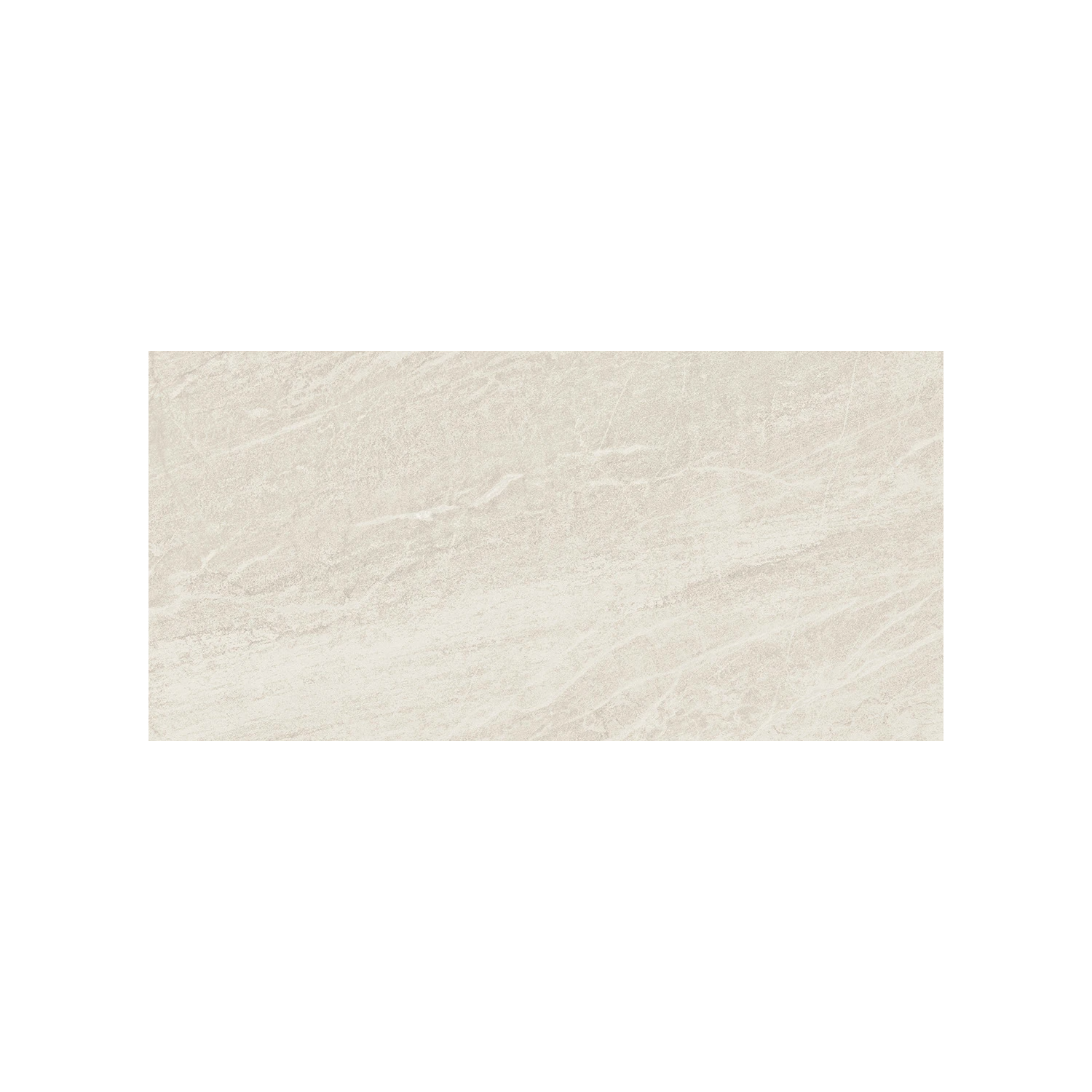Legacy Marblestone - White: A rectangular beige tile featuring a subtle, textured stone-like pattern, displayed on a plain white background.