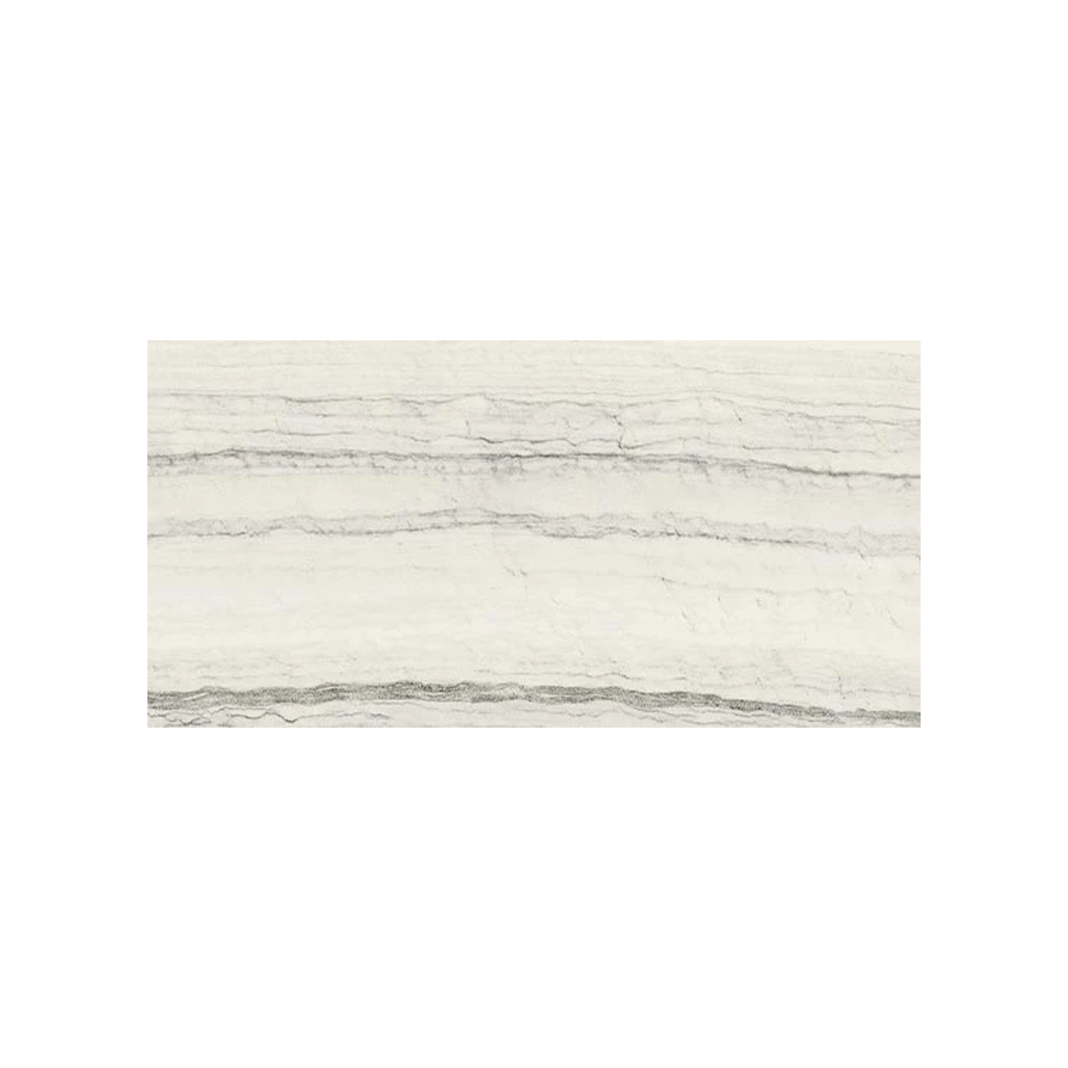 Liberty - New England is a rectangular tile featuring a white background with subtle horizontal gray and beige wavy lines that resemble natural stone or marble patterns, creating a minimalist design.
