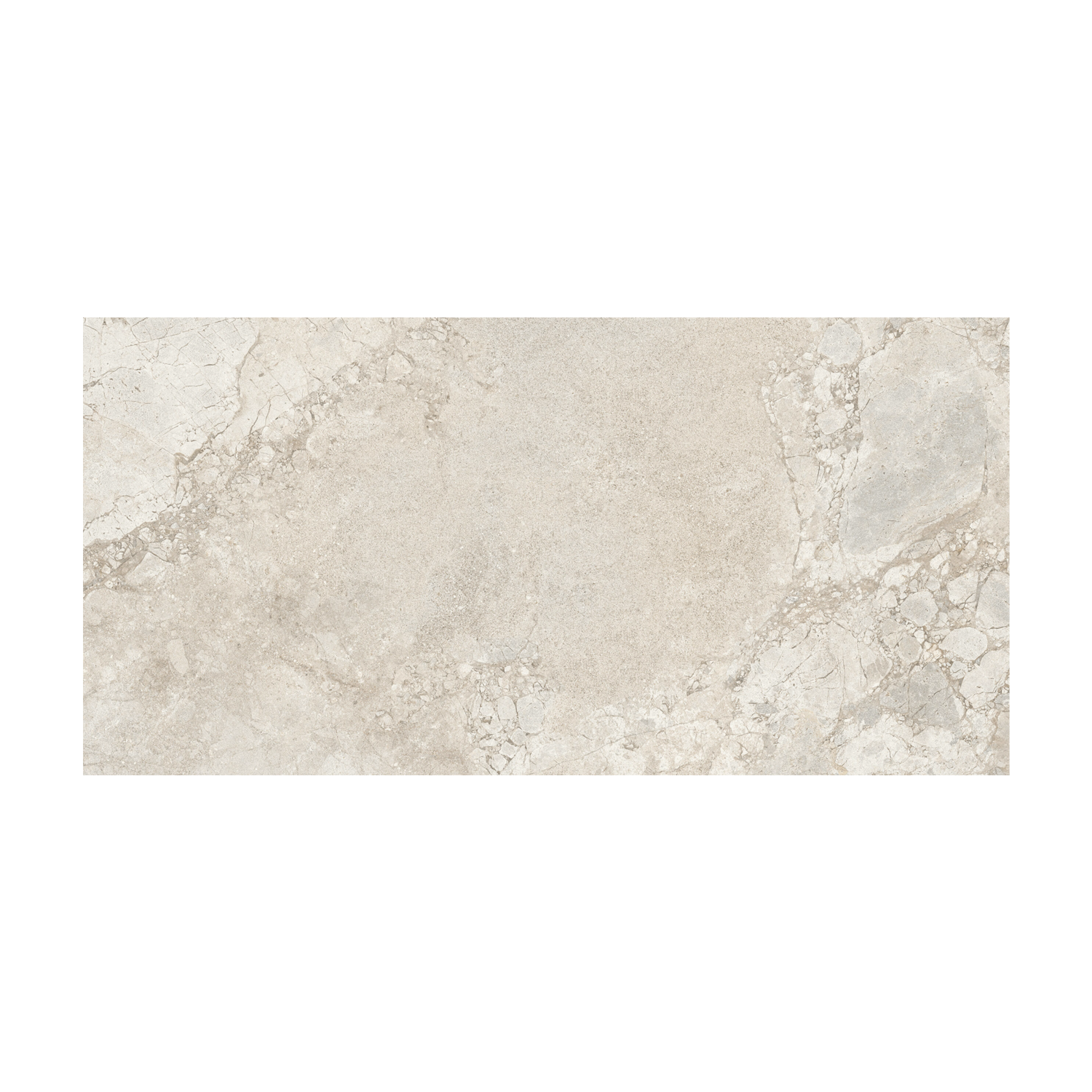Lythos - Snow is a rectangular beige marble tile with a natural, stone-like texture, featuring light and dark veining and subtle color variations throughout the surface.