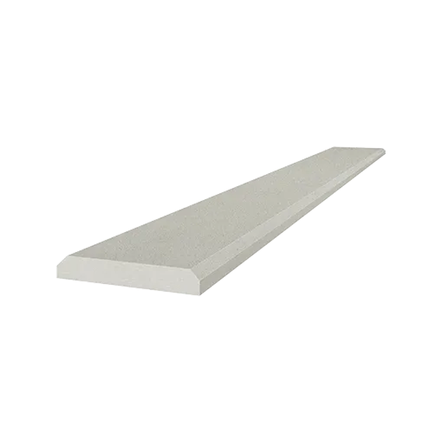 A long, narrow Marmiline - Fog slab in light gray with beveled edges, displayed against a white background.