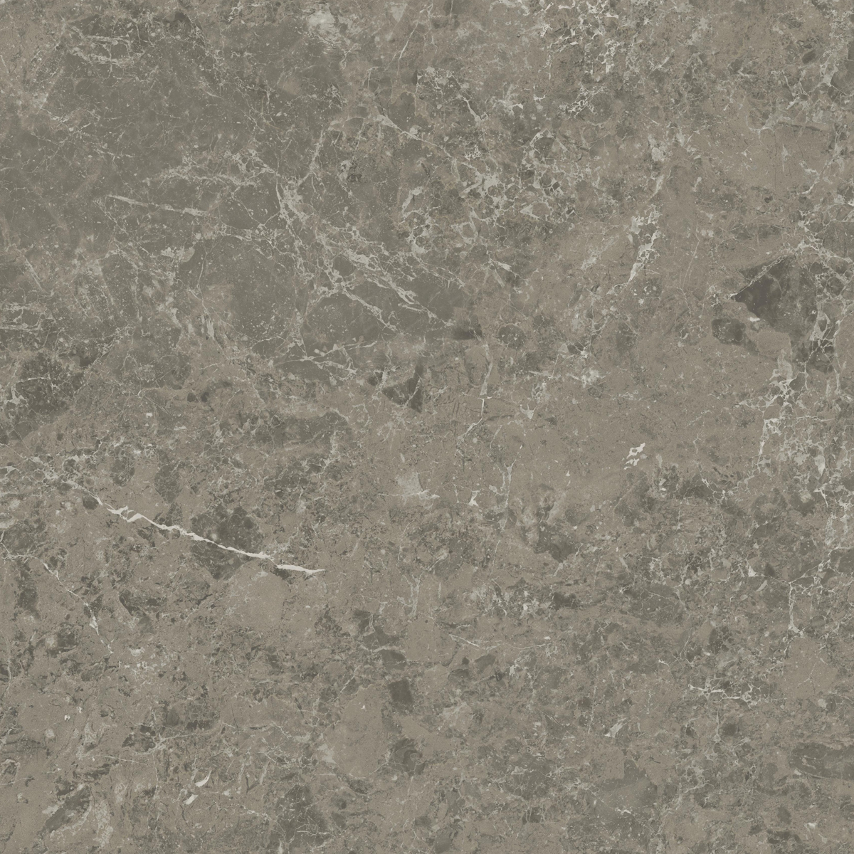 Marvel Meraviglia - Grigio Elegante showcases a natural, polished gray and brown marble texture with white and light gray veining, making it an elegant choice for flooring or countertops.