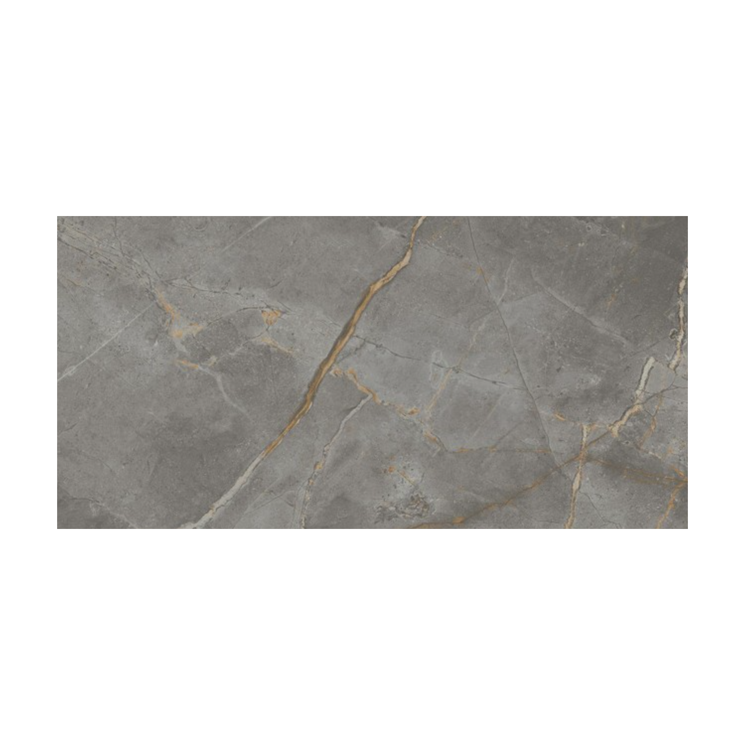 Marvel X - Fior Di Bosco is a rectangular slab of gray marble, featuring subtle white and gold veining that runs across the surface to create a natural, elegant look.