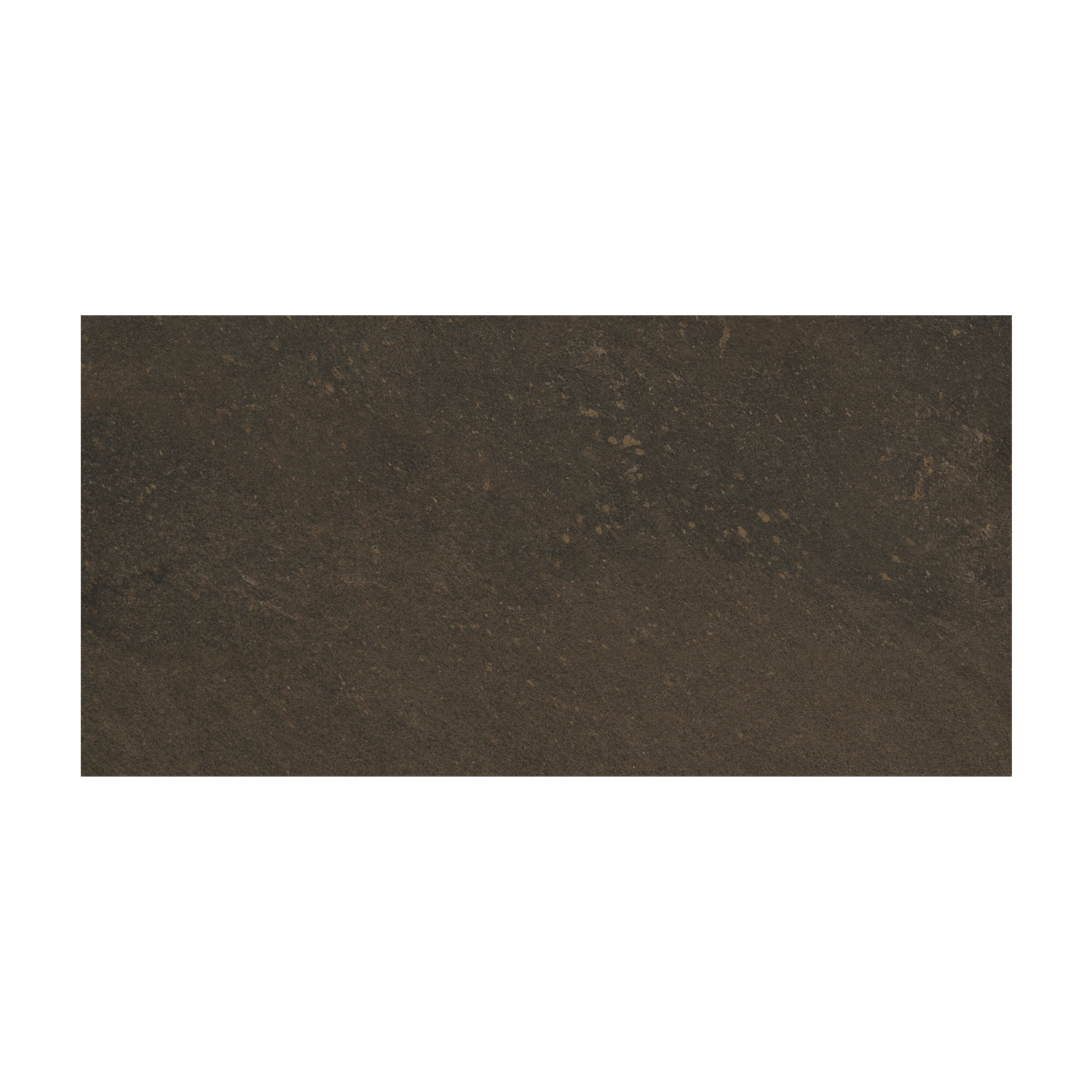 A rectangular Modern Slate - Slate Noce tile in dark brown, featuring a subtle textured surface and slight color variations.
