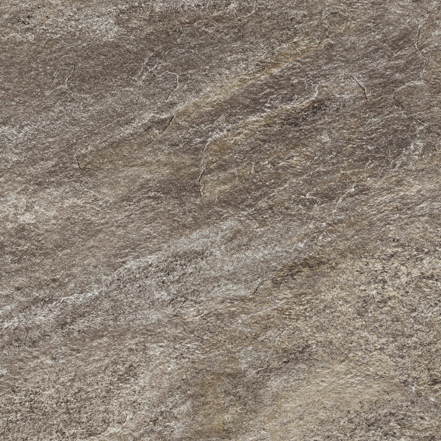 Norde - Piombo features a rough, textured surface in shades of brown and gray, enhanced by a subtle gradient and natural patterns that evoke the look of weathered rock or slate.