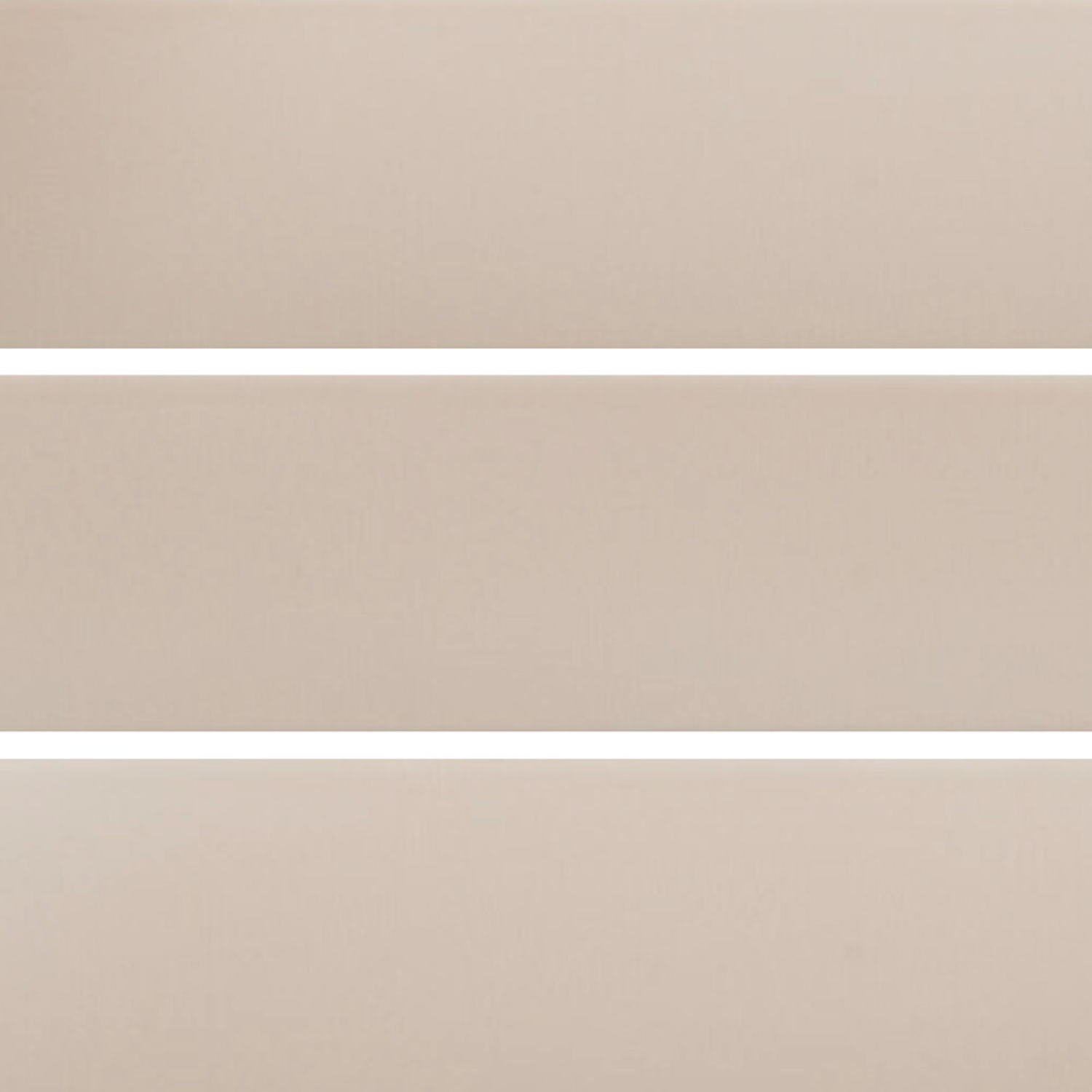 Pigmento - Beige features three horizontal beige panels separated by thin white lines, creating a simple, minimalist pattern.