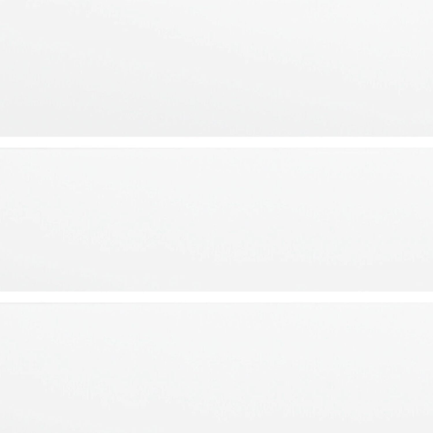 Three horizontal Pigmento - Bianco panels with thin gaps between them on a plain white background.
