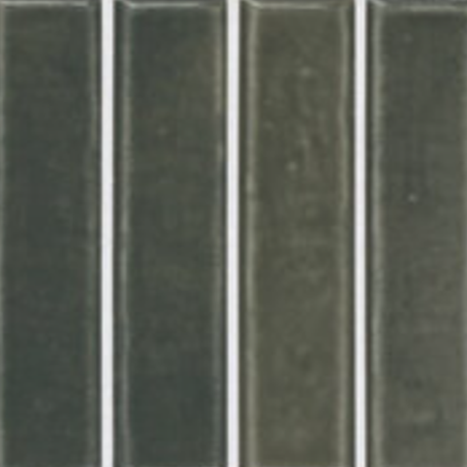 Four vertical, rectangular Pim Pam Pum - Pim Moss tiles with glossy dark green surfaces are arranged in a row, separated by thin white grout lines.