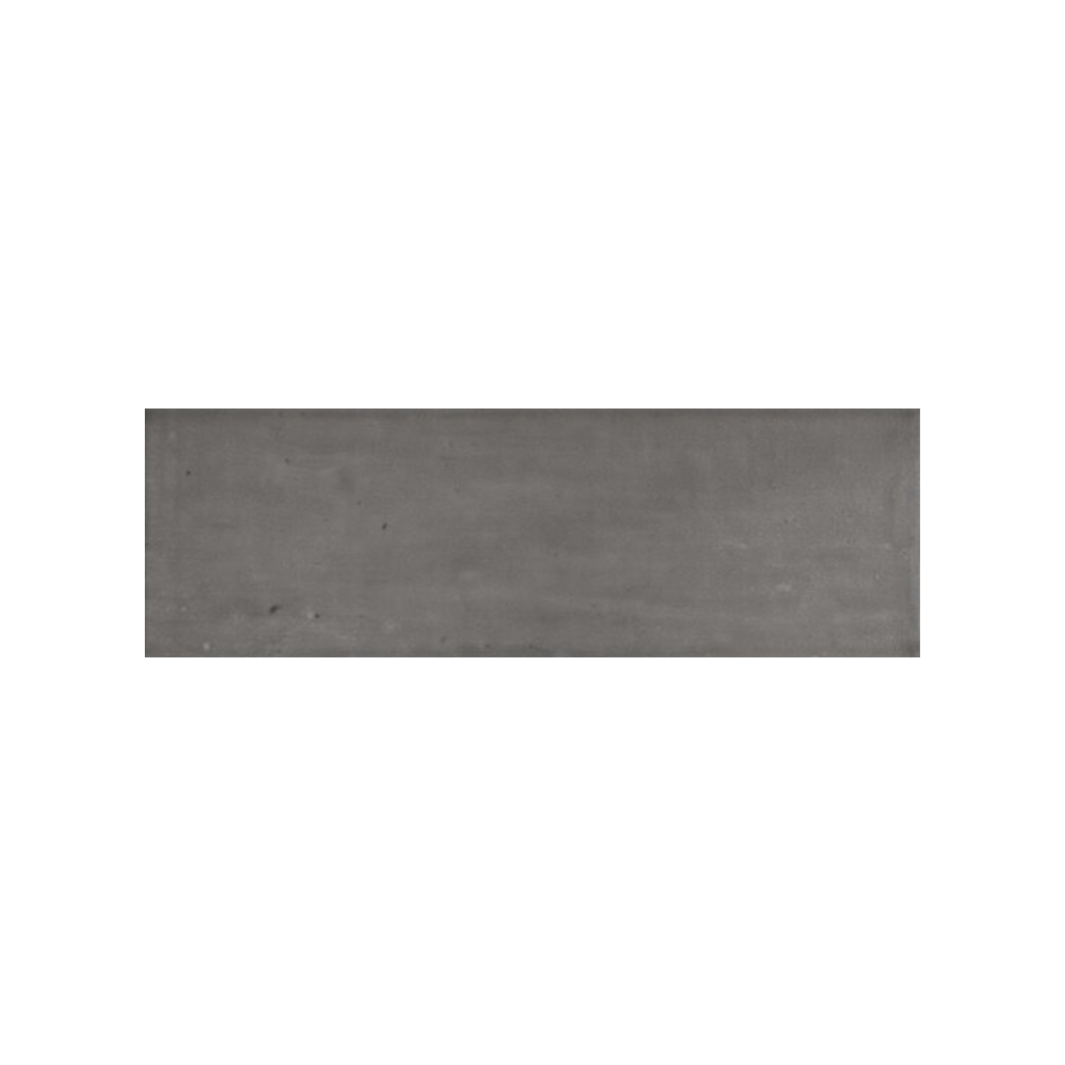 A rectangular, flat Pim Pam Pum - Pum Grey metal plate with a smooth surface and minor spots, centered on a white background.