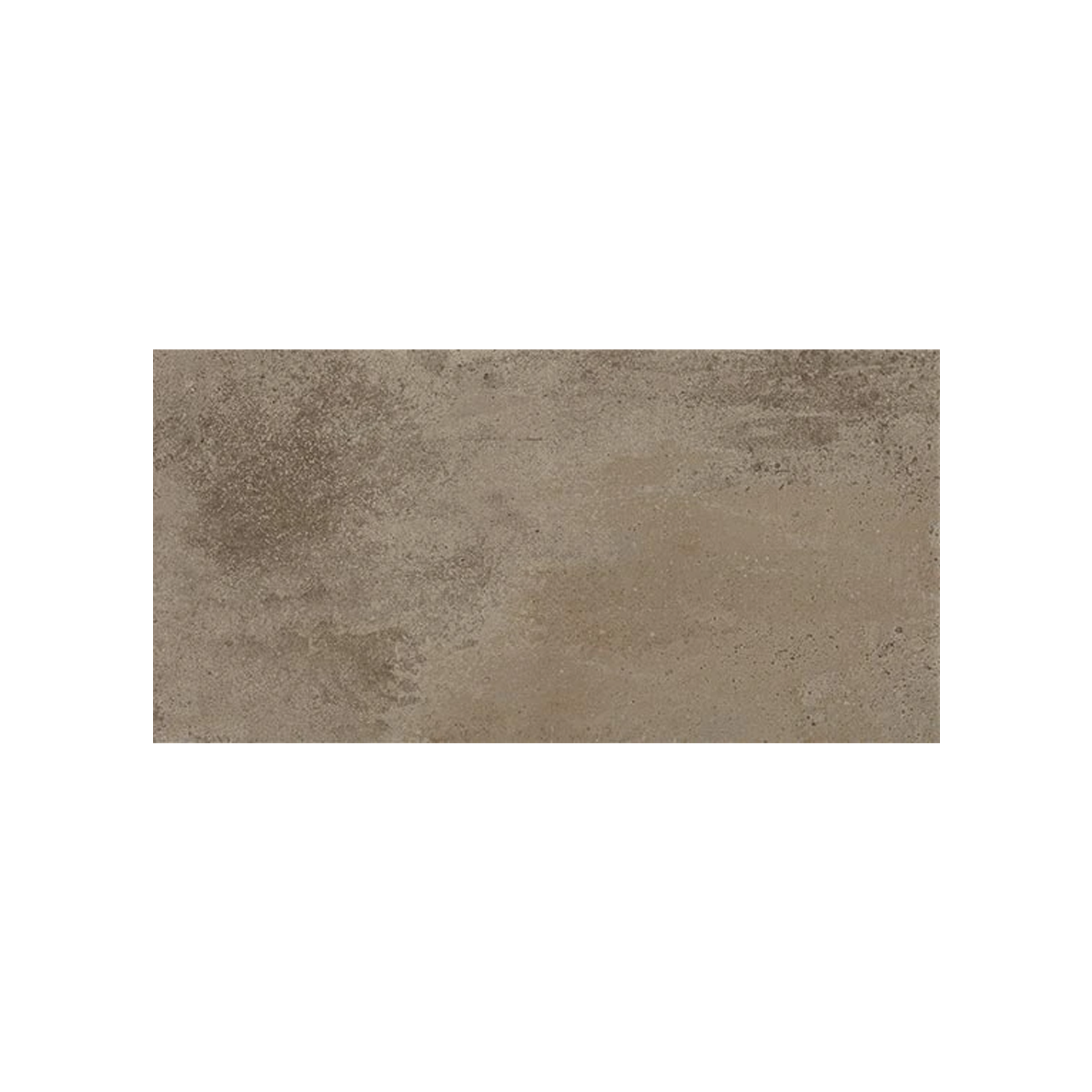 A rectangular Rift - Portland tile in brown, featuring a textured, slightly mottled surface, displayed against a plain white background.