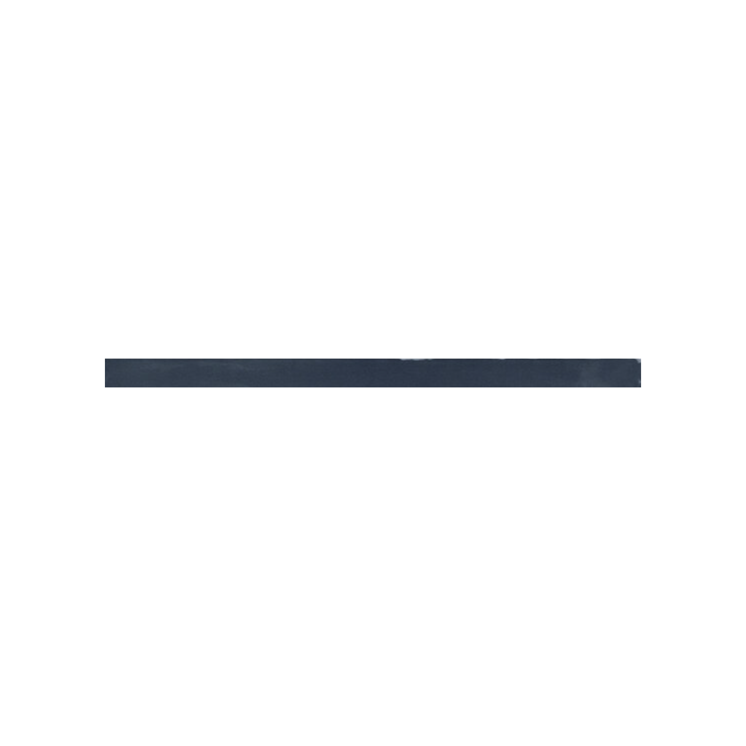 A single indigo horizontal line is centered on a plain white background.