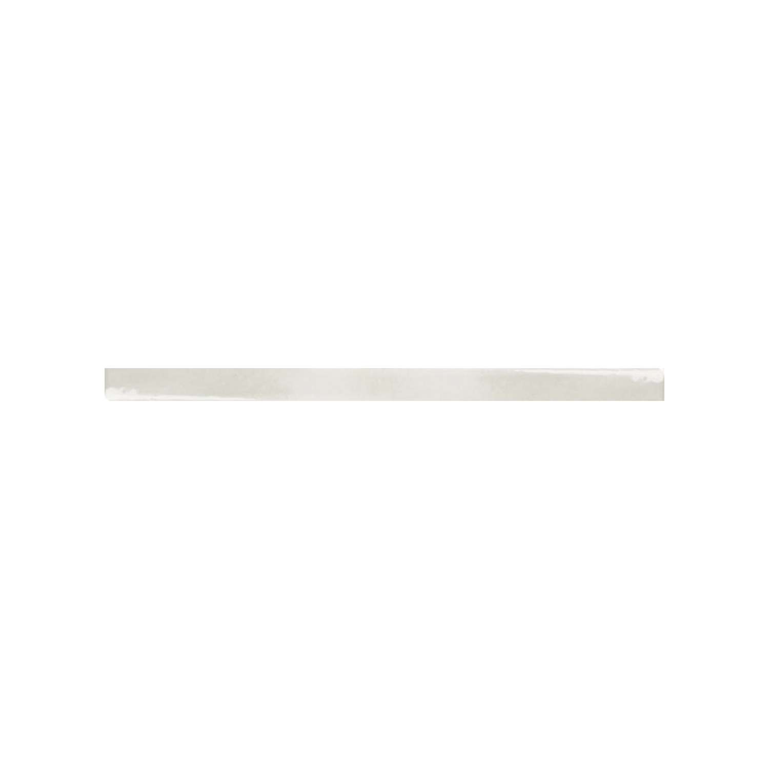 A thin, horizontal Seville - Snow light gray watercolor brushstroke on a plain white background.