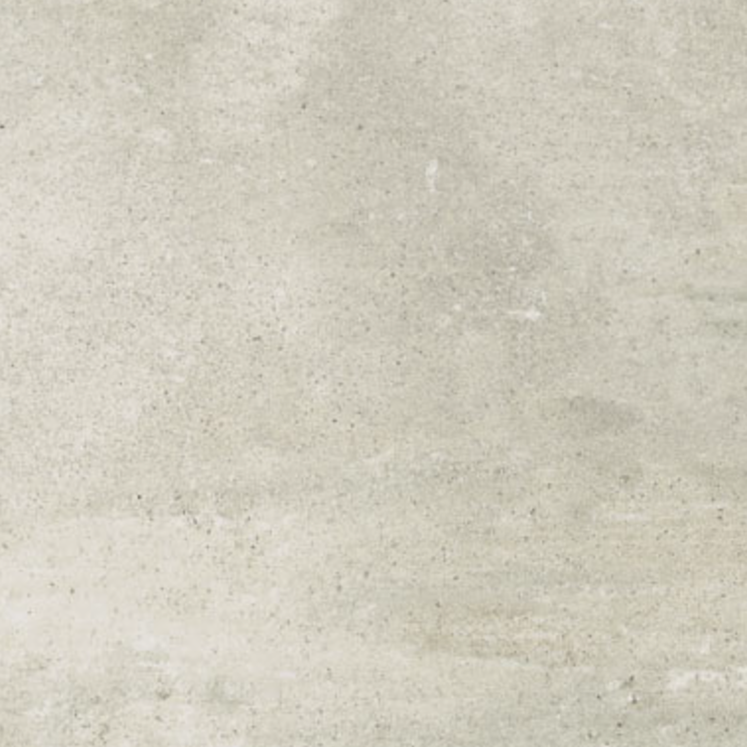 A close-up view of the Simply Modern - Creme surface reveals a light gray, textured concrete finish with subtle color variations and delicate speckles.