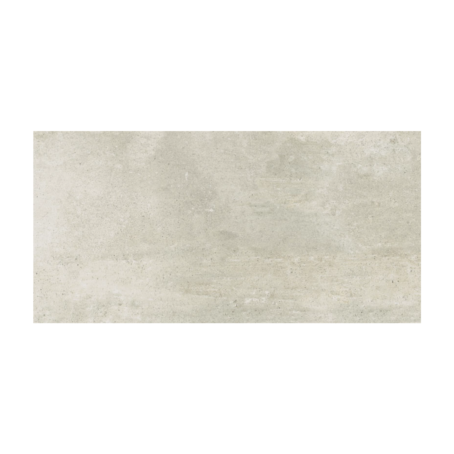 Simply Modern - Creme is a rectangular tile in a soft gray hue, featuring a smooth, matte finish with subtle tonal variations reminiscent of concrete. The tile is shown against a plain white background.