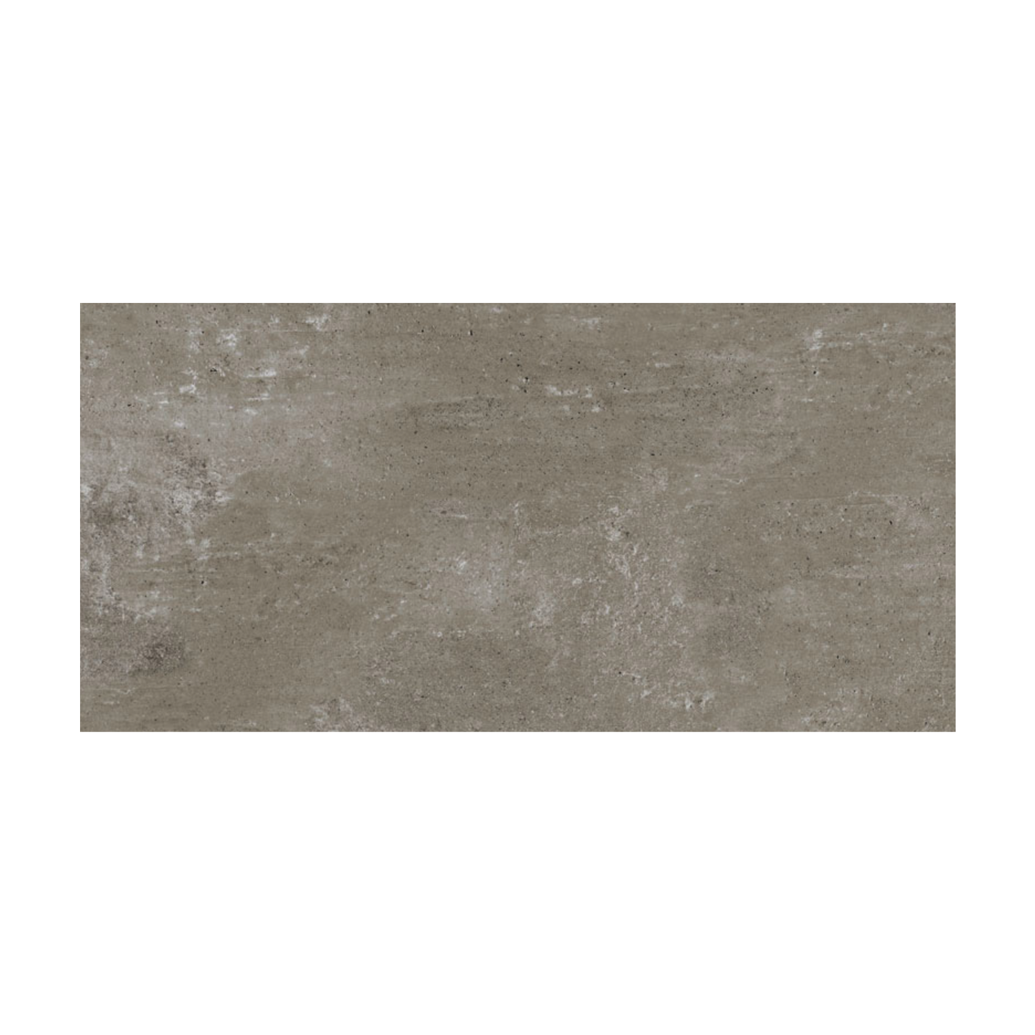 A rectangular Simply Modern - Grey tile with a textured, concrete-like appearance on a white background.