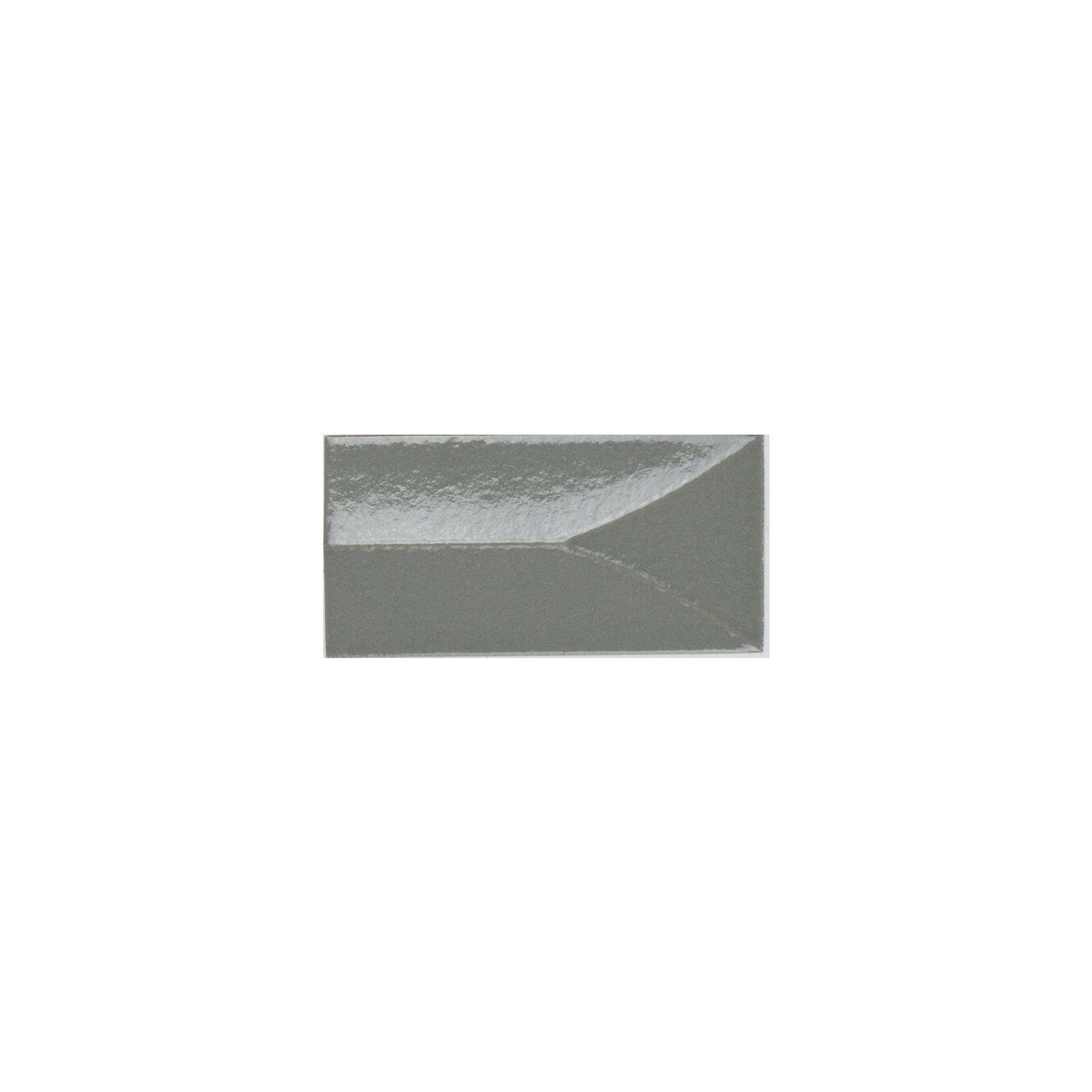 A single Arka - Forma Steel envelope in gray is centered on a white background, viewed from the front with the flap visible.