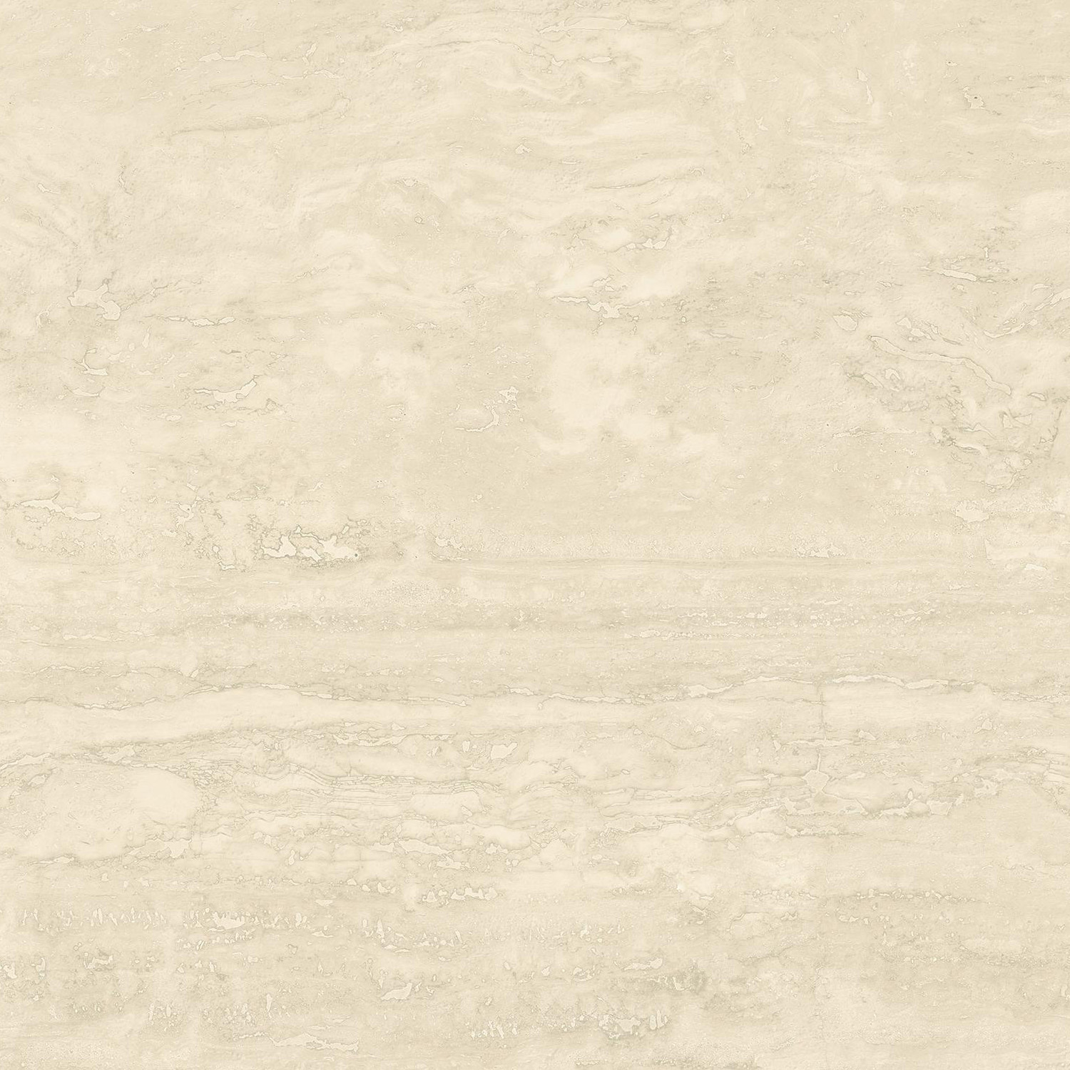 Marvel T - Navona White features a light beige stone texture with subtle wavy patterns and natural color variations, reminiscent of marble or travertine. Its smooth, slightly cloudy surface is accented by horizontal striations throughout.