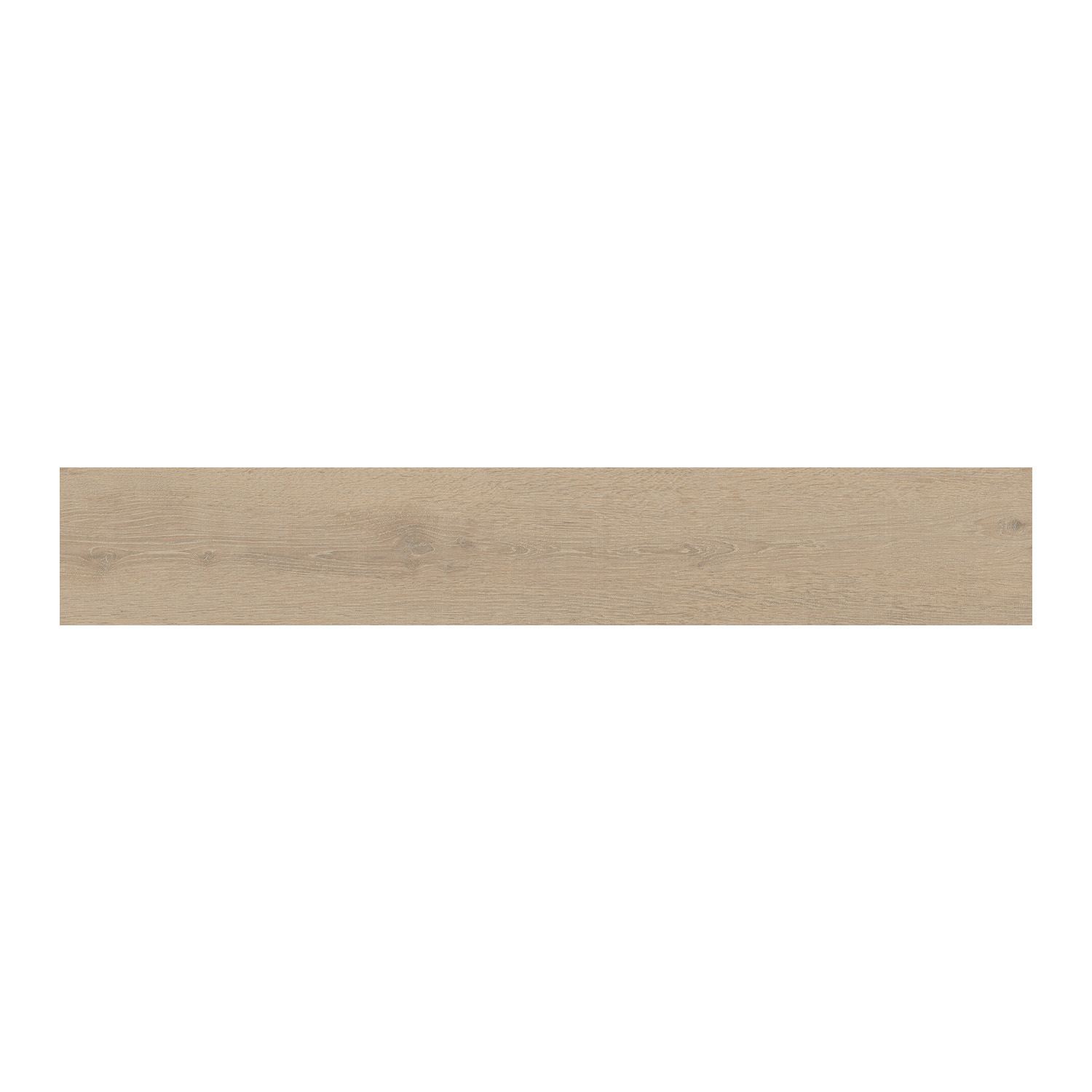 A single, long, rectangular Oslo - Roble wooden plank with a light brown finish and subtle wood grain texture, displayed on a white background.